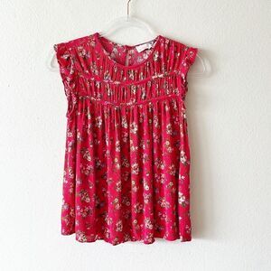 Everleigh Smocked Baby Doll Floral Sleeveless Top